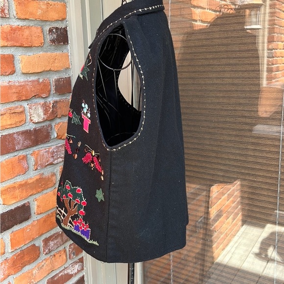 🍁Vintage Paul Harris Design Embroidered Fall/Harvest Themed Vest Size L EUC 🍁 - Picture 3 of 15